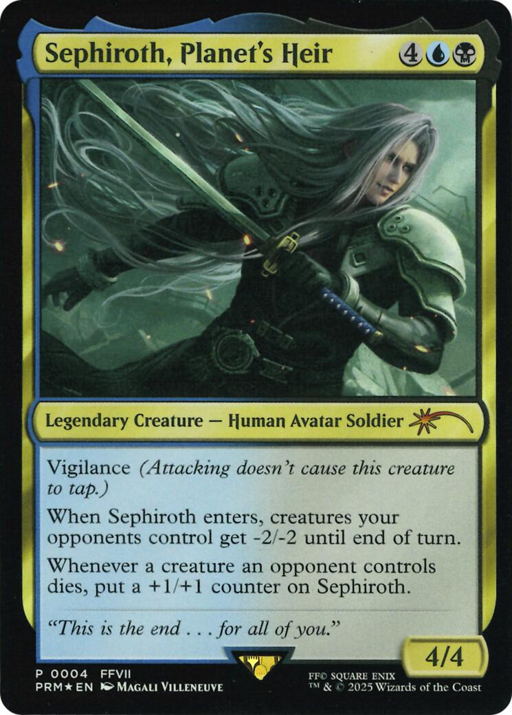 Sephiroth, Planet's Heir (Costco Bundle) [FINAL FANTASY Promos] MTG Single Magic: The Gathering | Red Claw Gaming