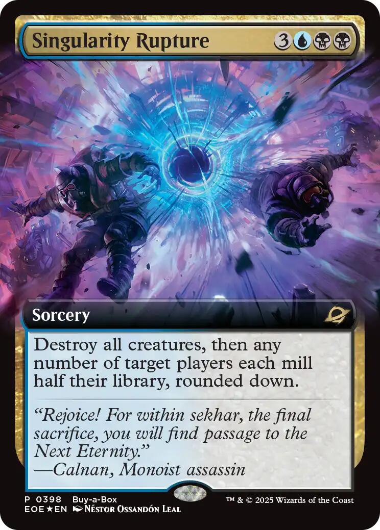 Singularity Rupture (Extended Art) (Buy-A-Box) [Edge of Eternities] MTG Single Magic: The Gathering | Red Claw Gaming