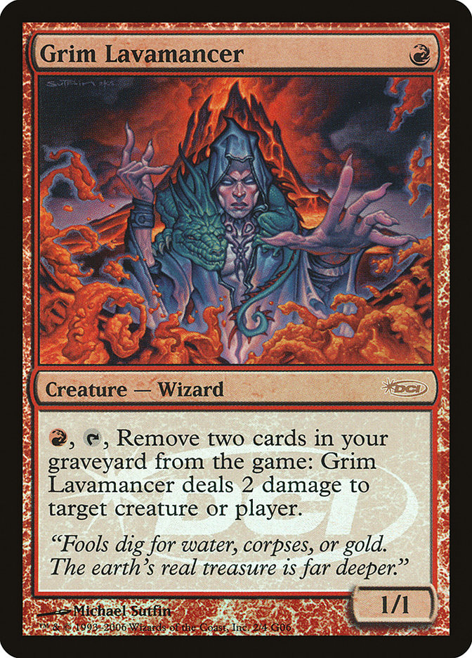Grim Lavamancer [Judge Gift Cards 2006] MTG Single Magic: The Gathering | Red Claw Gaming