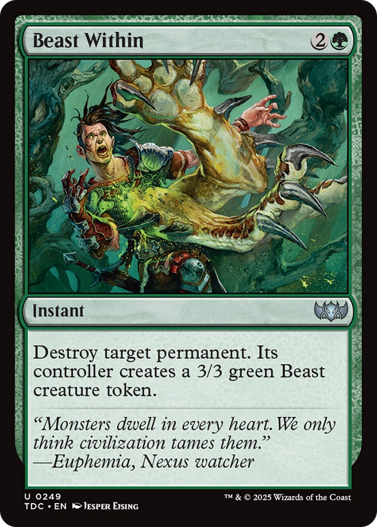 Beast Within [Tarkir: Dragonstorm Commander] MTG Single Magic: The Gathering | Red Claw Gaming