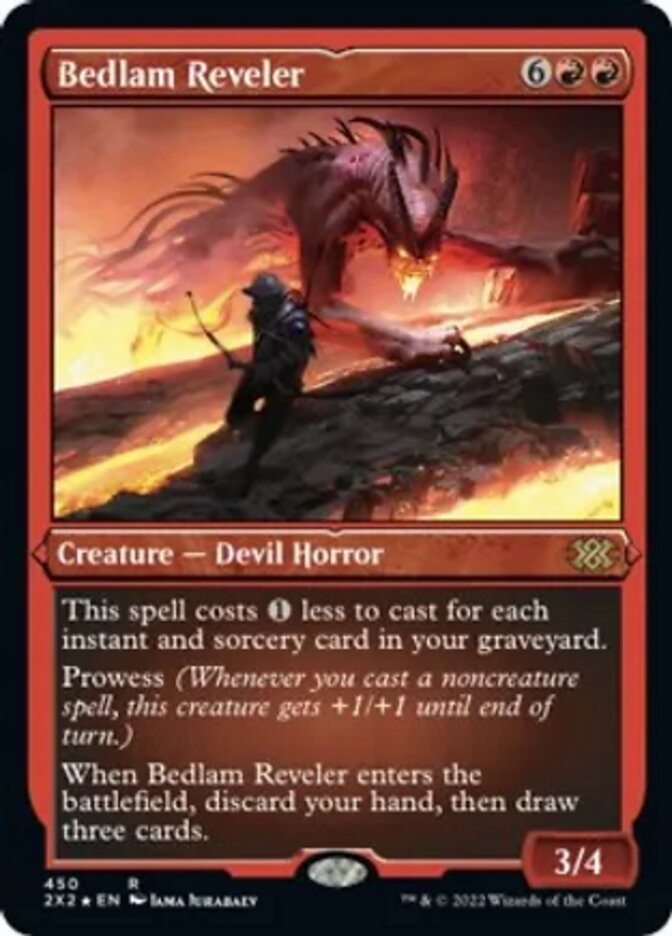 Bedlam Reveler (Foil Etched) [Double Masters 2022] MTG Single Magic: The Gathering    | Red Claw Gaming