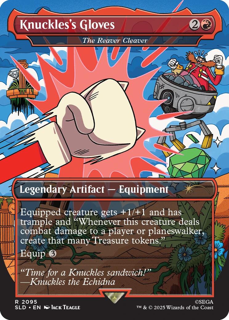 Knuckles's Gloves - The Reaver Cleaver [Secret Lair Drop Series] MTG Single Magic: The Gathering | Red Claw Gaming