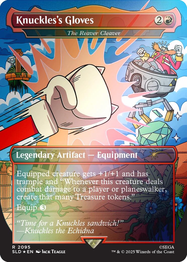 Knuckles's Gloves - The Reaver Cleaver (Rainbow Foil) [Secret Lair Drop Series] MTG Single Magic: The Gathering | Red Claw Gaming