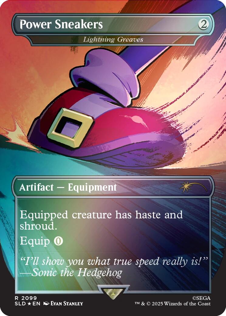 Power Sneakers - Lightning Greaves (Rainbow Foil) [Secret Lair Drop Series] MTG Single Magic: The Gathering | Red Claw Gaming