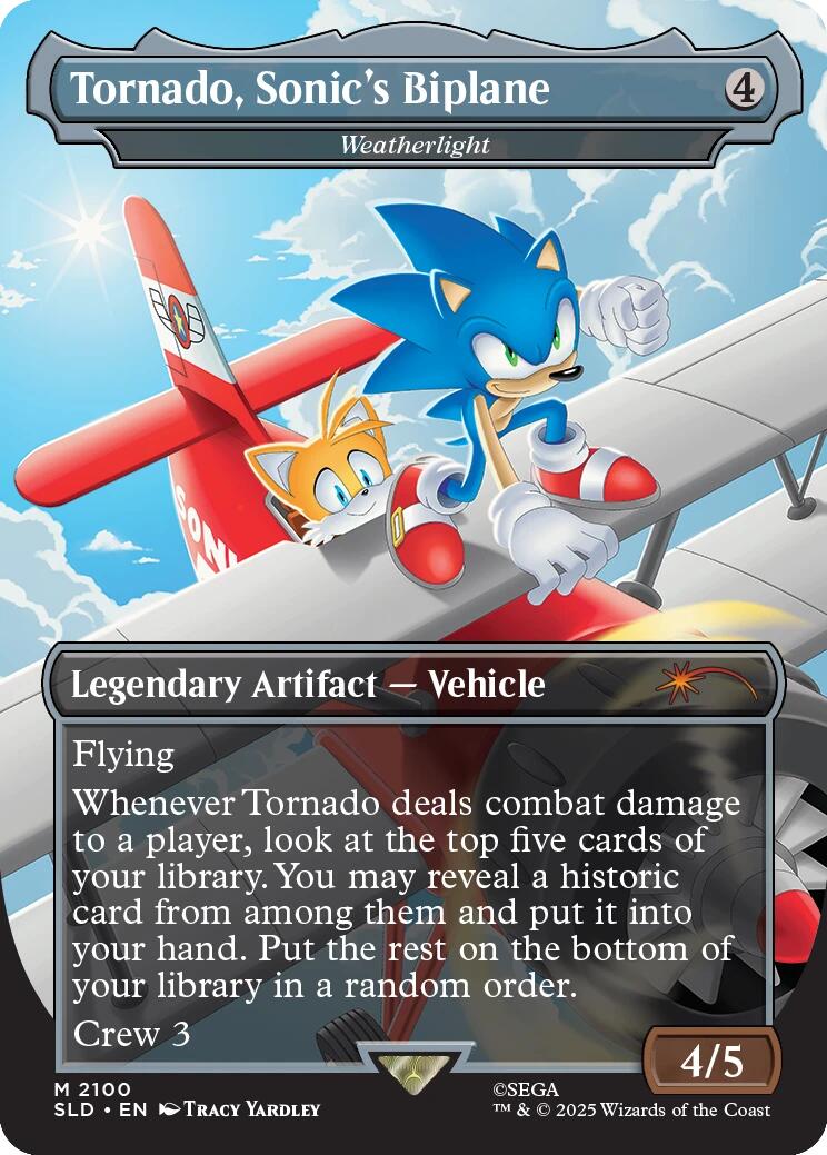 Tornado, Sonic's Biplane - Weatherlight [Secret Lair Drop Series] MTG Single Magic: The Gathering | Red Claw Gaming