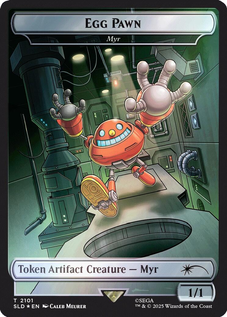 Egg Pawn - Myr Token (Rainbow Foil) [Secret Lair Drop Series] MTG Single Magic: The Gathering | Red Claw Gaming