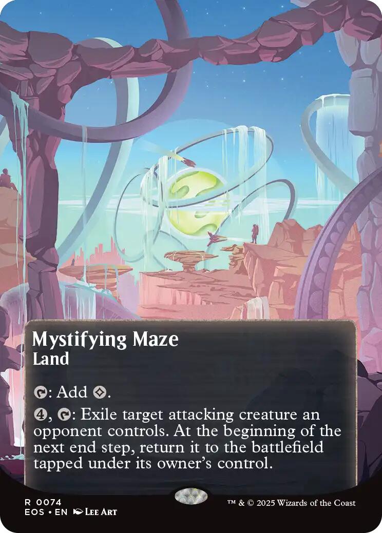 Mystifying Maze (0074) (Borderless) [Edge of Eternities: Stellar Sights] MTG Single Magic: The Gathering | Red Claw Gaming