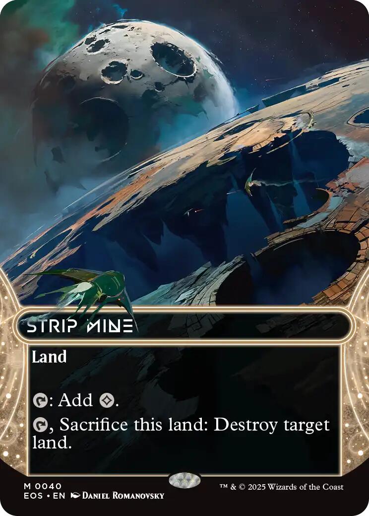 Strip Mine (0040) (Borderless) [Edge of Eternities: Stellar Sights] MTG Single Magic: The Gathering | Red Claw Gaming
