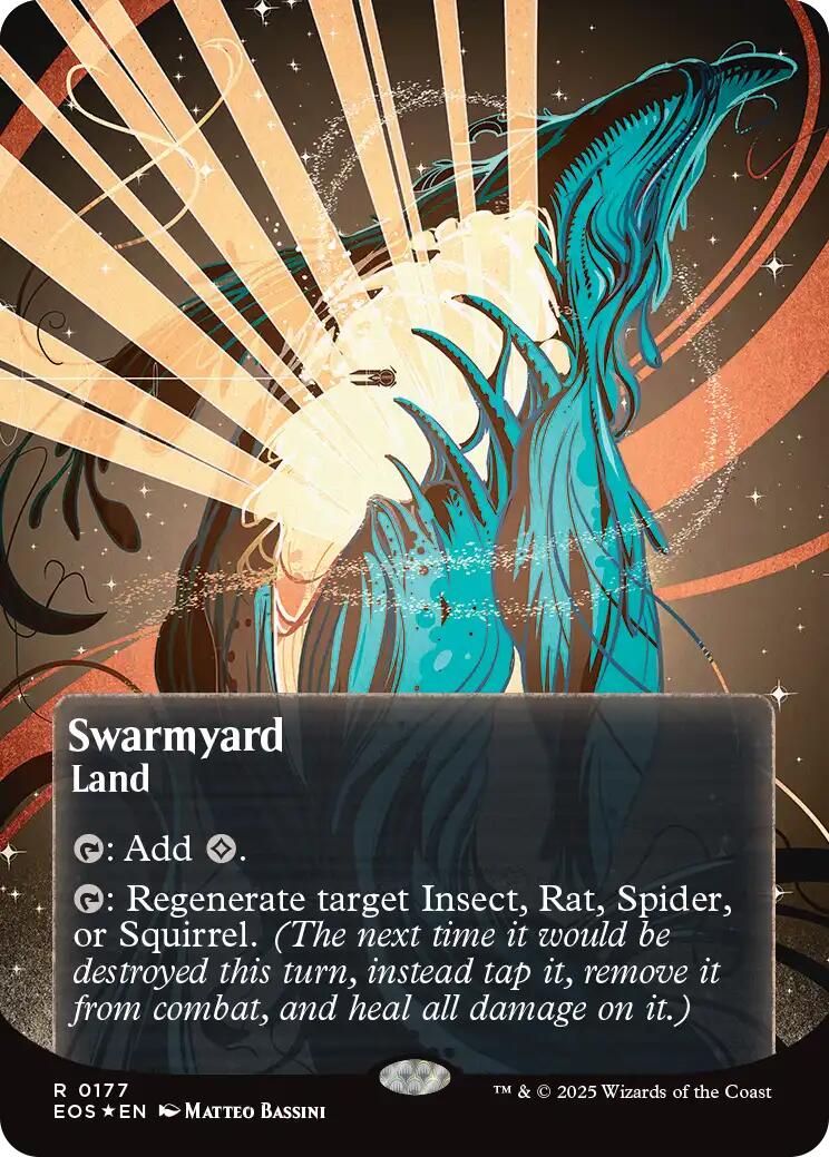 Swarmyard (0087) (Borderless) (Galaxy Foil) [Edge of Eternities: Stellar Sights] MTG Single Magic: The Gathering | Red Claw Gaming