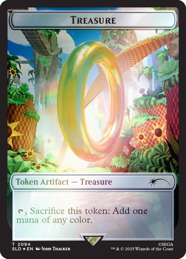 Treasure Token (2094) (Rainbow Foil) [Secret Lair Drop Series] MTG Single Magic: The Gathering | Red Claw Gaming