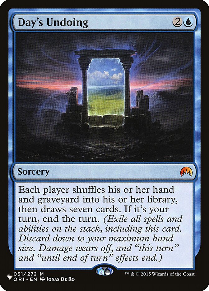 Day's Undoing [The List] MTG Single Magic: The Gathering | Red Claw Gaming