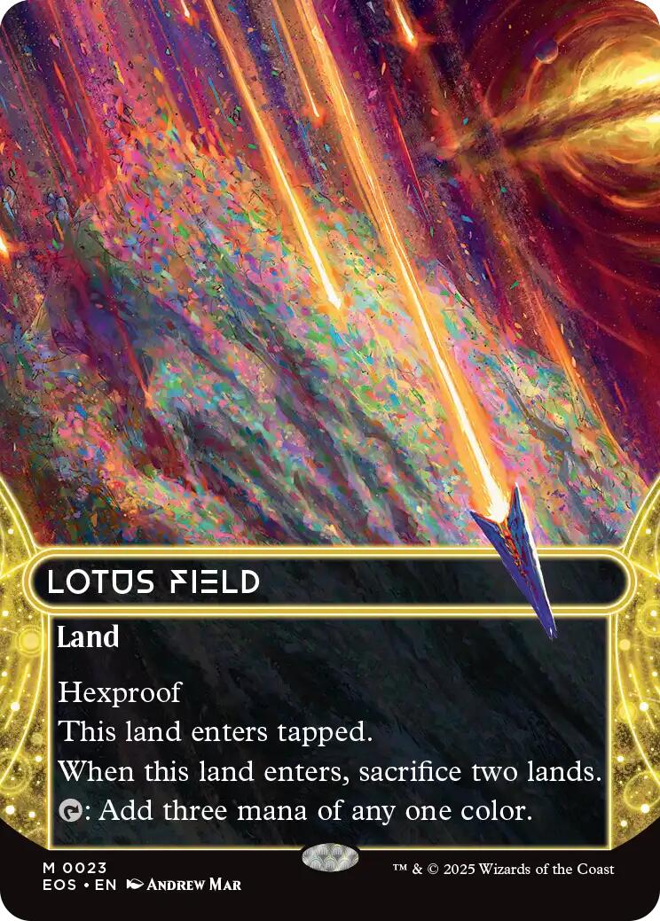 Lotus Field (0023) (Borderless) [Edge of Eternities: Stellar Sights] MTG Single Magic: The Gathering | Red Claw Gaming