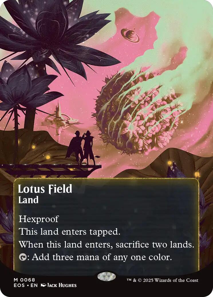 Lotus Field (0068) (Borderless) [Edge of Eternities: Stellar Sights] MTG Single Magic: The Gathering | Red Claw Gaming