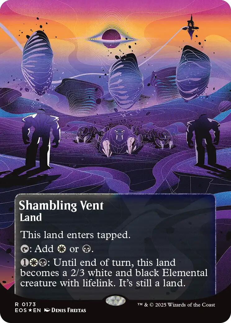 Shambling Vent (0173) (Borderless) (Galaxy Foil) [Edge of Eternities: Stellar Sights] MTG Single Magic: The Gathering | Red Claw Gaming