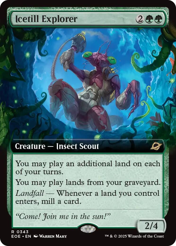 Icetill Explorer (Extended Art) [Edge of Eternities] MTG Single Magic: The Gathering | Red Claw Gaming