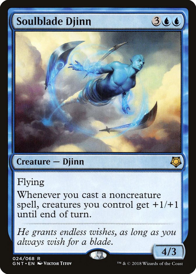 Soulblade Djinn [Game Night 2018] MTG Single Magic: The Gathering | Red Claw Gaming