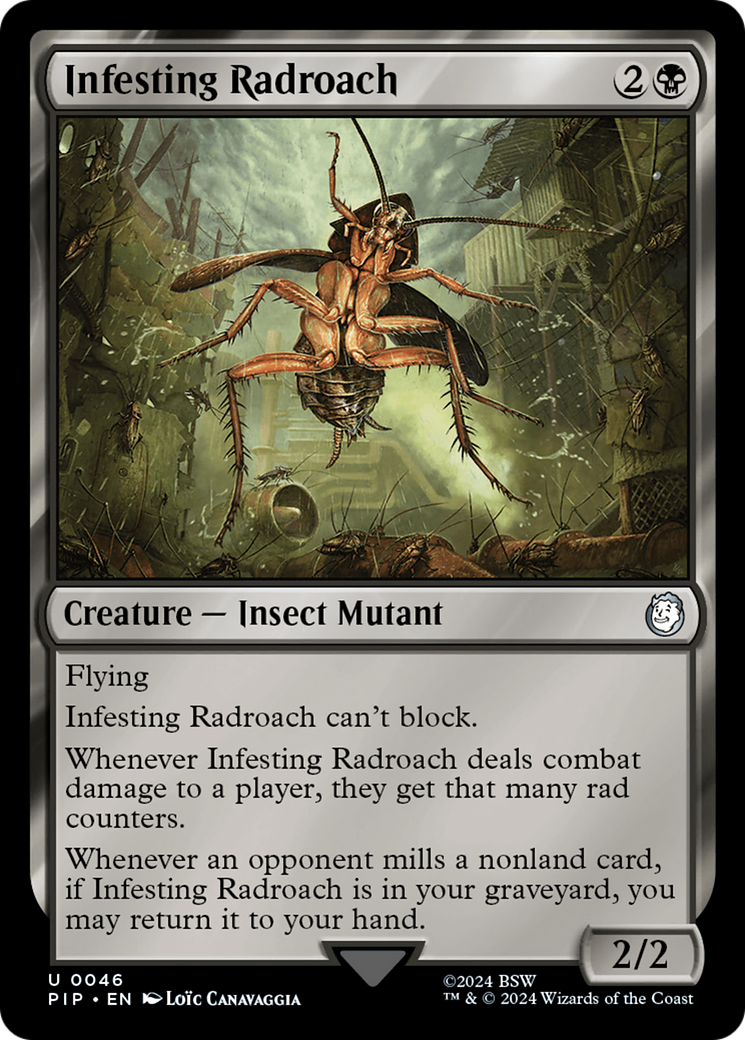 Infesting Radroach [Fallout] MTG Single Magic: The Gathering    | Red Claw Gaming