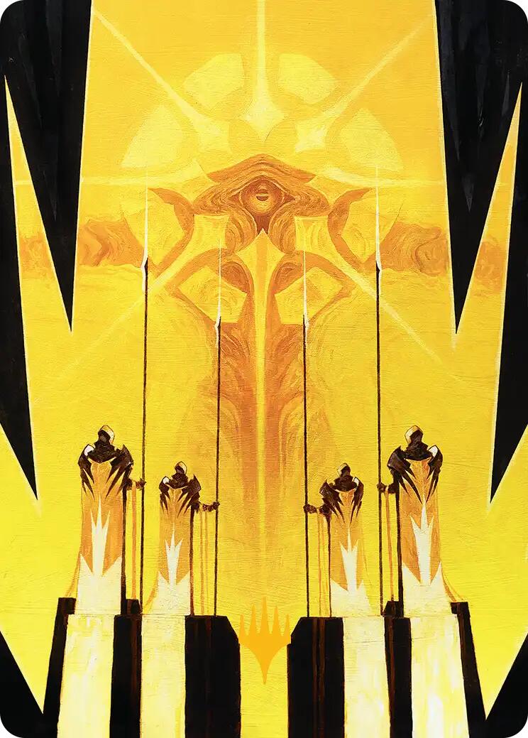 Hardlight Containment Art Card (Gold-Stamped Planeswalker Symbol) [Edge of Eternities Art Series] MTG Single Magic: The Gathering | Red Claw Gaming