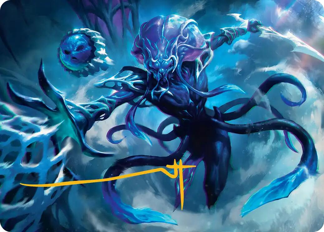 Illvoi Galeblade Art Card (Gold-Stamped Signature) [Edge of Eternities Art Series] MTG Single Magic: The Gathering | Red Claw Gaming