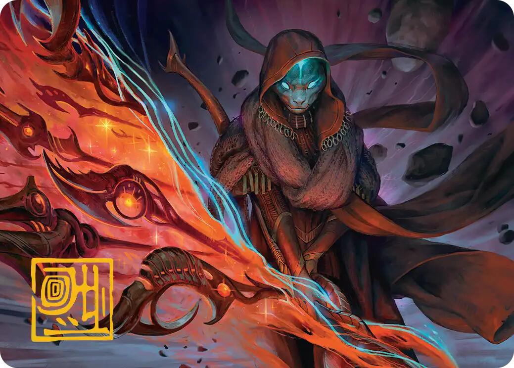 Weftstalker Ardent Art Card (Gold-Stamped Signature) [Edge of Eternities Art Series] MTG Single Magic: The Gathering | Red Claw Gaming