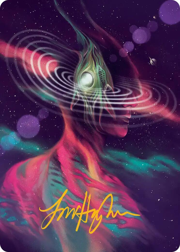 Terrasymbiosis Art Card (Gold-Stamped Signature) [Edge of Eternities Art Series] MTG Single Magic: The Gathering | Red Claw Gaming