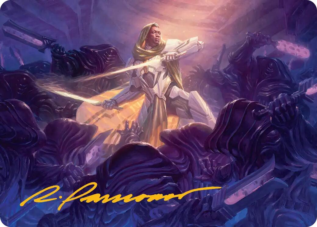 Syr Vondam, Sunstar Exemplar Art Card (Gold-Stamped Signature) [Edge of Eternities Art Series] MTG Single Magic: The Gathering | Red Claw Gaming