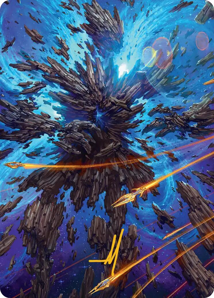 Celestial Colonnade Art Card (Gold-Stamped Signature) [Edge of Eternities Art Series] MTG Single Magic: The Gathering | Red Claw Gaming