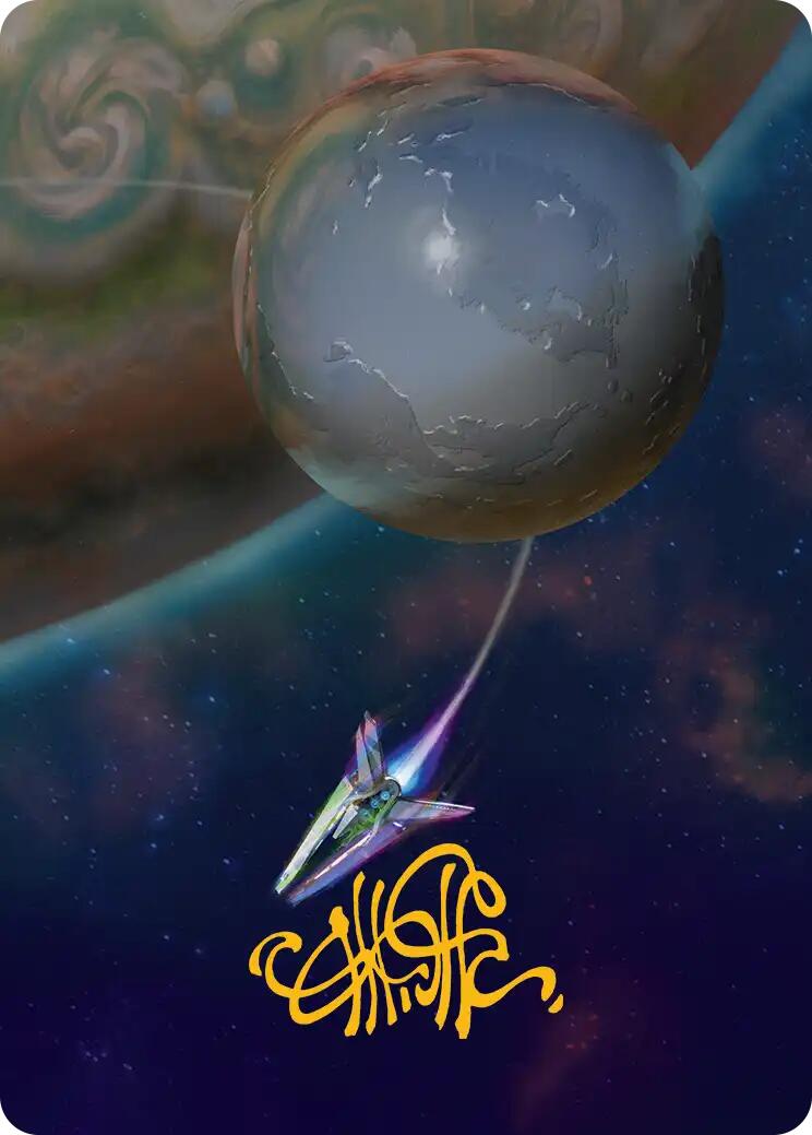 Reflecting Pool Art Card (Gold-Stamped Signature) [Edge of Eternities Art Series] MTG Single Magic: The Gathering | Red Claw Gaming