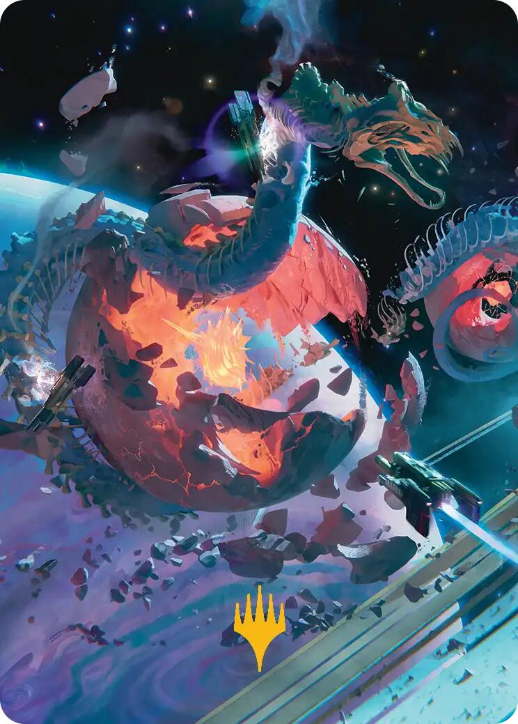 Scavenger Grounds Art Card (47/54) (Gold-Stamped Planeswalker Symbol) [Edge of Eternities Art Series] MTG Single Magic: The Gathering | Red Claw Gaming