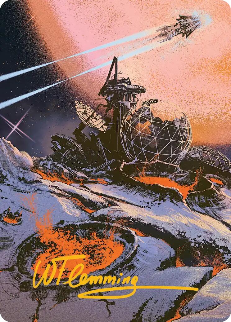 Petrified Field Art Card (Gold-Stamped Signature) [Edge of Eternities Art Series] MTG Single Magic: The Gathering | Red Claw Gaming