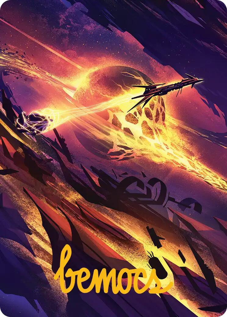 Scavenger Grounds Art Card (53/54) (Gold-Stamped Signature) [Edge of Eternities Art Series] MTG Single Magic: The Gathering | Red Claw Gaming