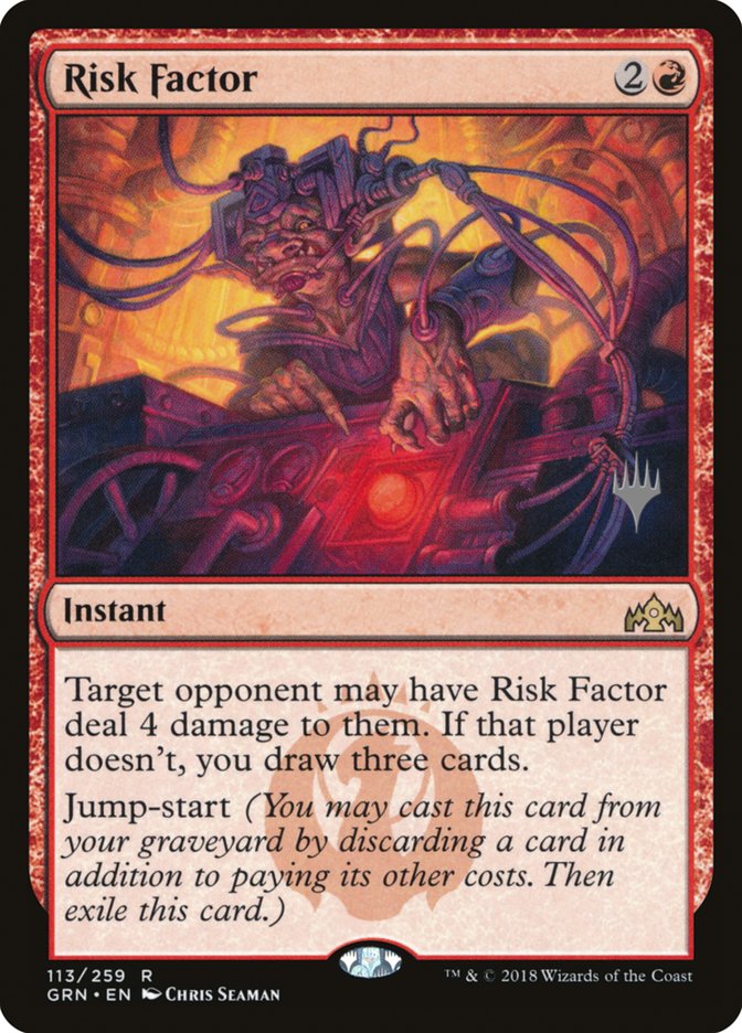 Risk Factor (Promo Pack) [Guilds of Ravnica Promos] MTG Single Magic: The Gathering | Red Claw Gaming