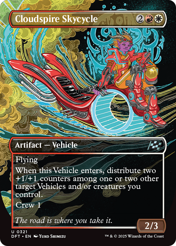 Cloudspire Skycycle (Borderless) [Aetherdrift] MTG Single Magic: The Gathering | Red Claw Gaming