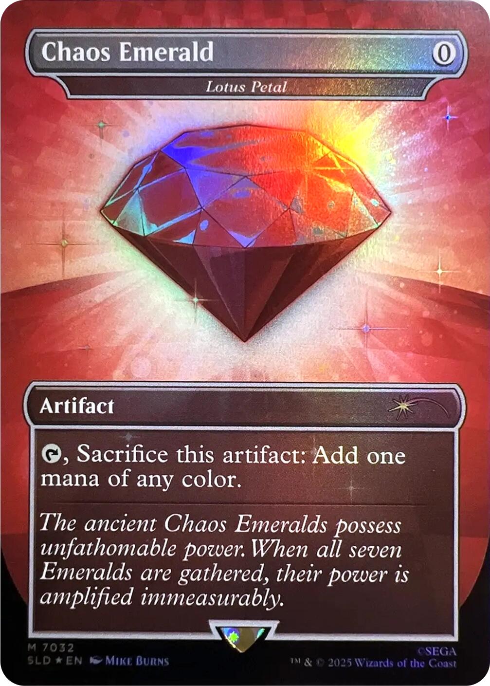 Chaos Emerald - Lotus Petal (7032) [Secret Lair Drop Series] MTG Single Magic: The Gathering | Red Claw Gaming