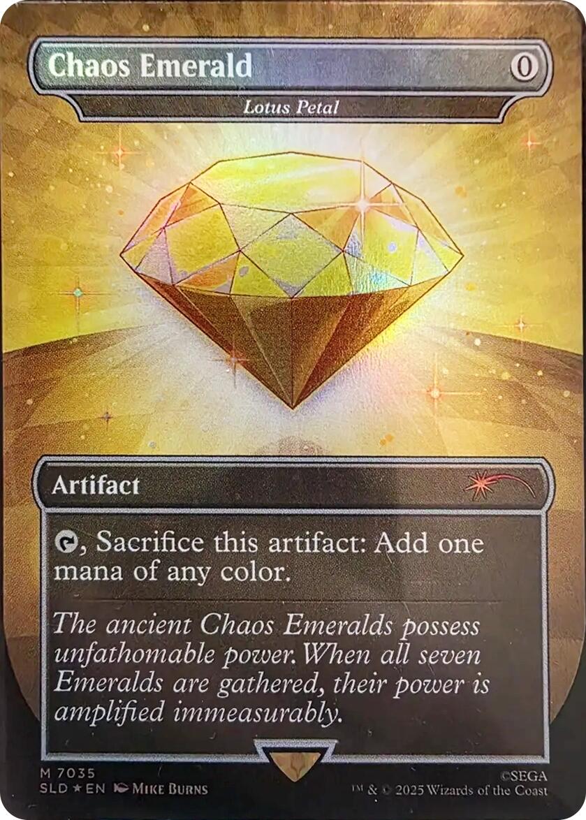 Chaos Emerald - Lotus Petal (7035) [Secret Lair Drop Series] MTG Single Magic: The Gathering | Red Claw Gaming