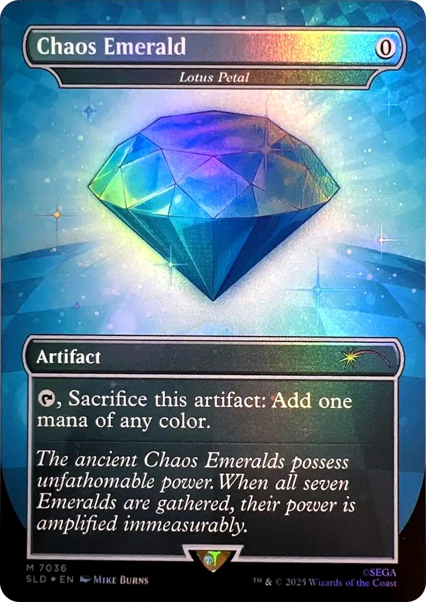 Chaos Emerald - Lotus Petal (7036) [Secret Lair Drop Series] MTG Single Magic: The Gathering | Red Claw Gaming