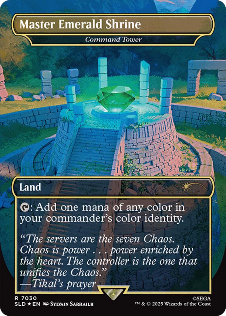 Master Emerald Shrine - Command Tower (7030) [Secret Lair Drop Series] MTG Single Magic: The Gathering | Red Claw Gaming