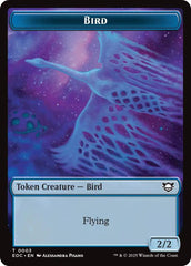 Bird // Golem (0012) Double-Sided Token [Edge of Eternities Commander Tokens] MTG Single Magic: The Gathering | Red Claw Gaming