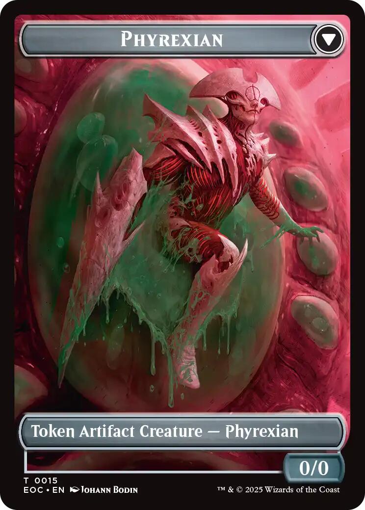Incubator // Phyrexian Double-Sided Token [Edge of Eternities Commander Tokens] MTG Single Magic: The Gathering | Red Claw Gaming