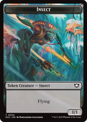 Insect // Elemental (0007) Double-Sided Token [Edge of Eternities Commander Tokens] MTG Single Magic: The Gathering | Red Claw Gaming