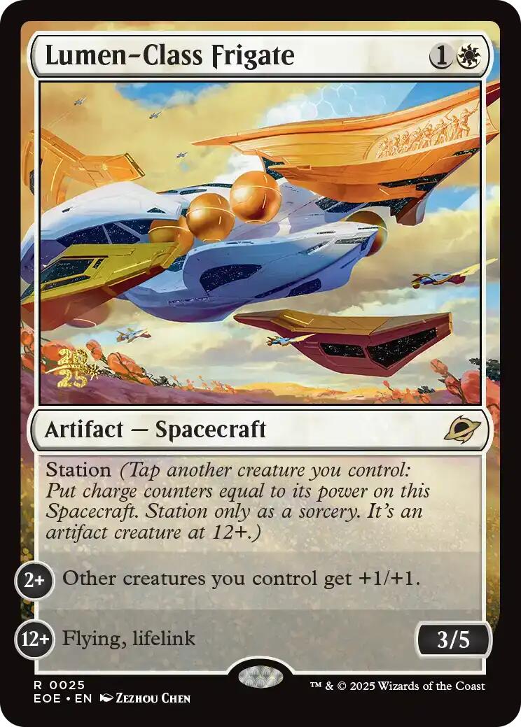 Lumen-Class Frigate [Edge of Eternities Prerelease Promos] MTG Single Magic: The Gathering | Red Claw Gaming