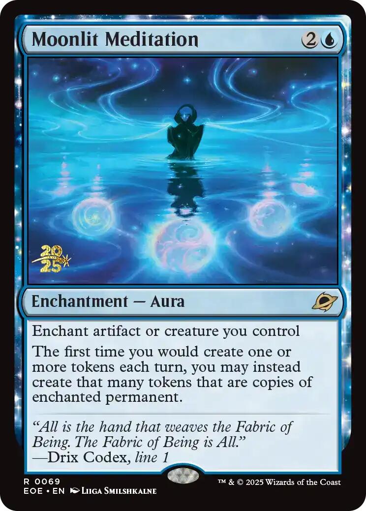 Moonlit Meditation [Edge of Eternities Prerelease Promos] MTG Single Magic: The Gathering | Red Claw Gaming