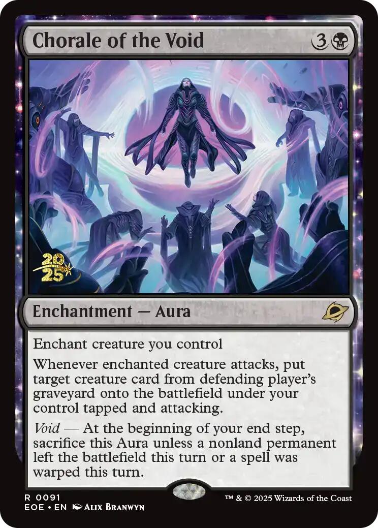 Chorale of the Void [Edge of Eternities Prerelease Promos] MTG Single Magic: The Gathering | Red Claw Gaming