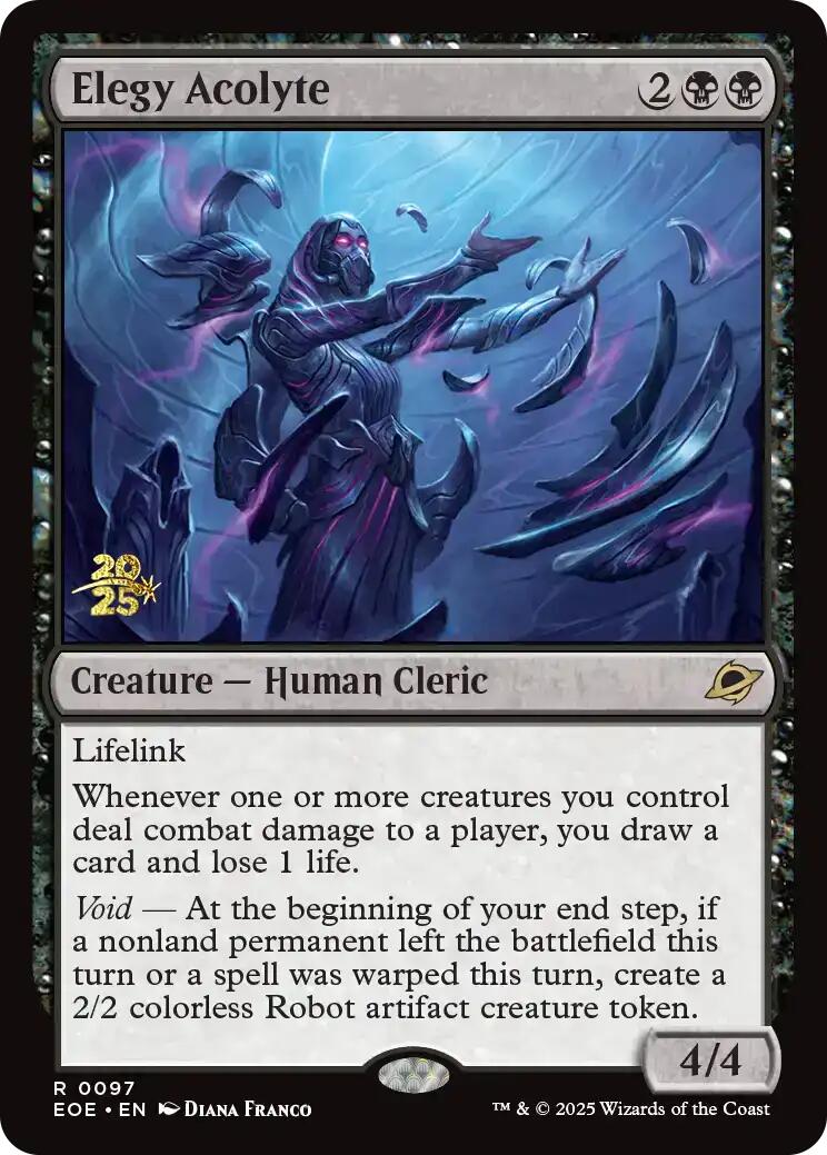 Elegy Acolyte [Edge of Eternities Prerelease Promos] MTG Single Magic: The Gathering | Red Claw Gaming