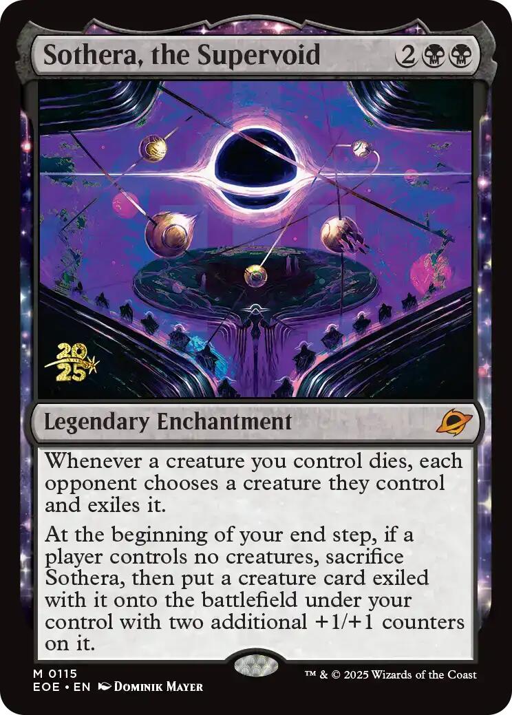 Sothera, the Supervoid [Edge of Eternities Prerelease Promos] MTG Single Magic: The Gathering | Red Claw Gaming