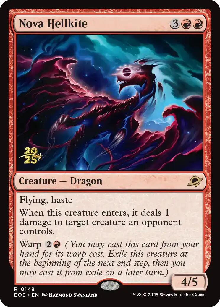 Nova Hellkite [Edge of Eternities Prerelease Promos] MTG Single Magic: The Gathering | Red Claw Gaming