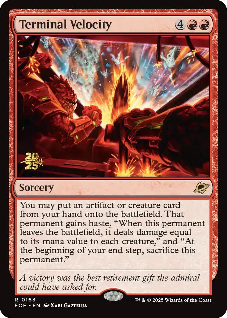 Terminal Velocity [Edge of Eternities Prerelease Promos] MTG Single Magic: The Gathering | Red Claw Gaming