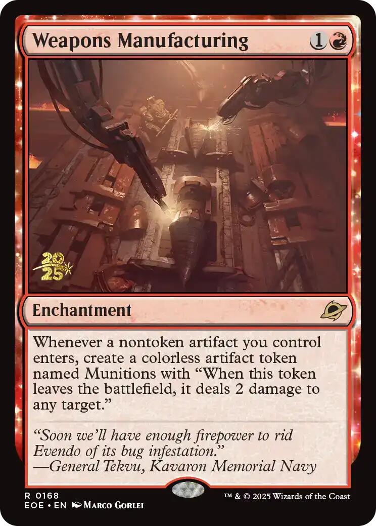 Weapons Manufacturing [Edge of Eternities Prerelease Promos] MTG Single Magic: The Gathering | Red Claw Gaming