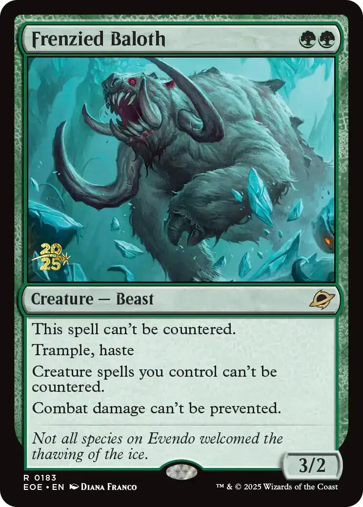 Frenzied Baloth [Edge of Eternities Prerelease Promos] MTG Single Magic: The Gathering | Red Claw Gaming