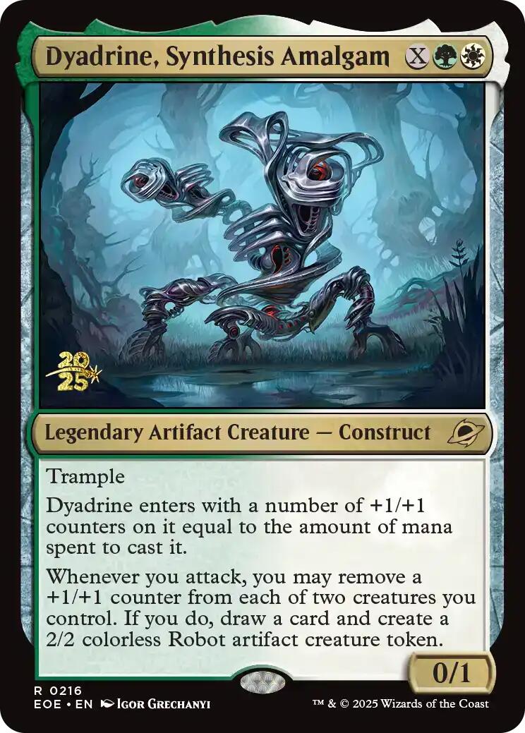 Dyadrine, Synthesis Amalgam [Edge of Eternities Prerelease Promos] MTG Single Magic: The Gathering | Red Claw Gaming